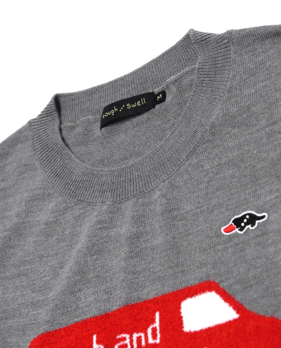 rough&swell RED BUS VEST GRAY