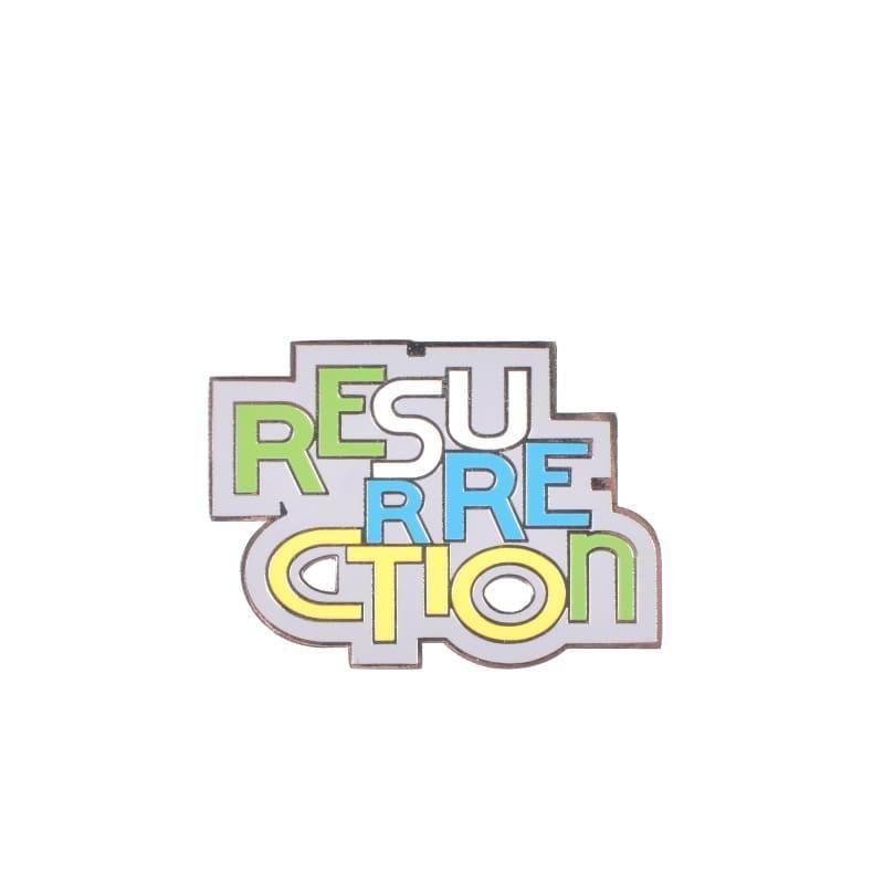 【Resurrection】クリップマーカー (カラフルロゴ) SILVER