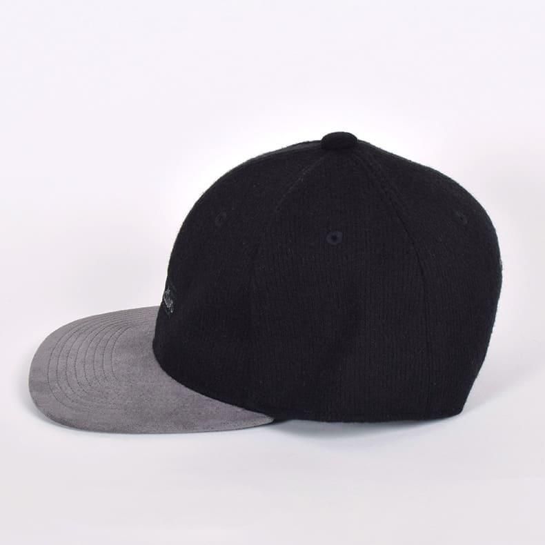 【Resurrection】ニットライク2トーンキャップ (フラット) BLACK/GRAY(ZZRES-BF34CAP05)