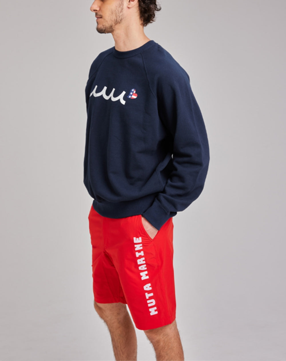 【muta】MOVEFIT®︎ ハーフパンツ M(レッド) MUT-MMMK444063