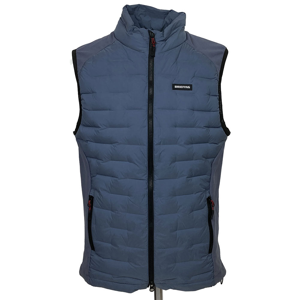 【BRIEFING】HYBRID DOWN VEST ダウンベスト Mサイズ［GRAY］（BRG233M50）