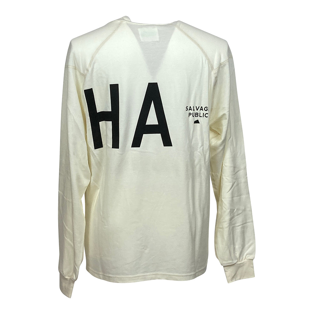 【SALVAGE PUBLIC】サルベージパブリック パブリック ホヌ 長袖Tシャツ (BIG ALOHA) オフホワイト M・Lサイズ(SVKA2015)