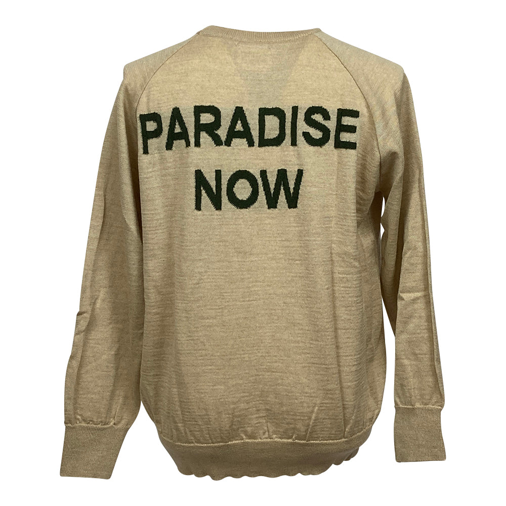 【SALVAGE PUBLIC】サルベージパブリックPARADISE NOW ジャカード クルーネックセーター TAN Lサイズ(SVKA3023)