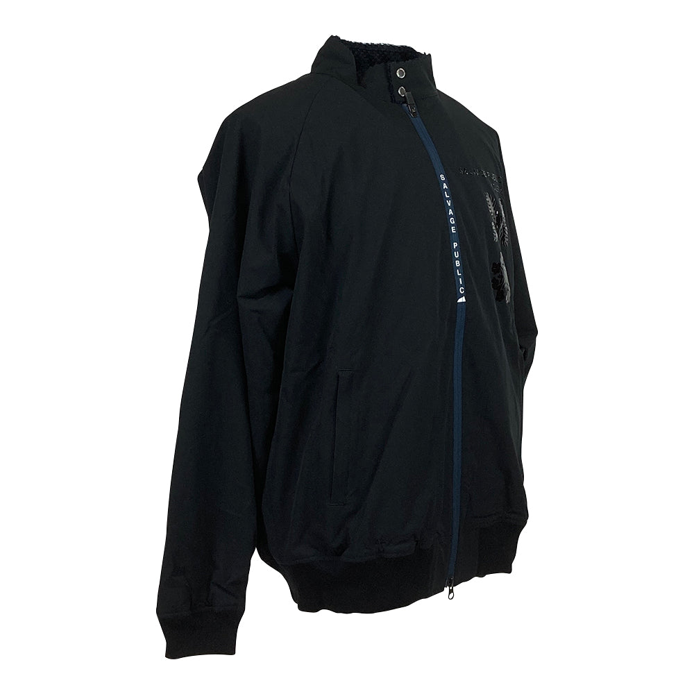 【SALVAGE PUBLIC】サルベージパブリック パブリック Malino Harrington ストレッチ ジャケット ブラック Lサイズ(SVKA3026)