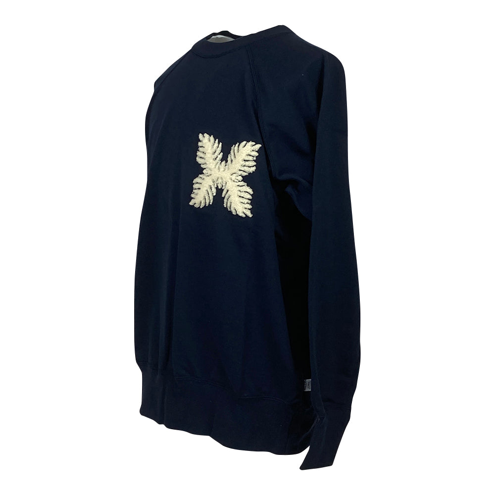 【SALVAGE PUBLIC】サルベージパブリック French Terry Crew neck ネイビー Lサイズ(SV3AW002)
