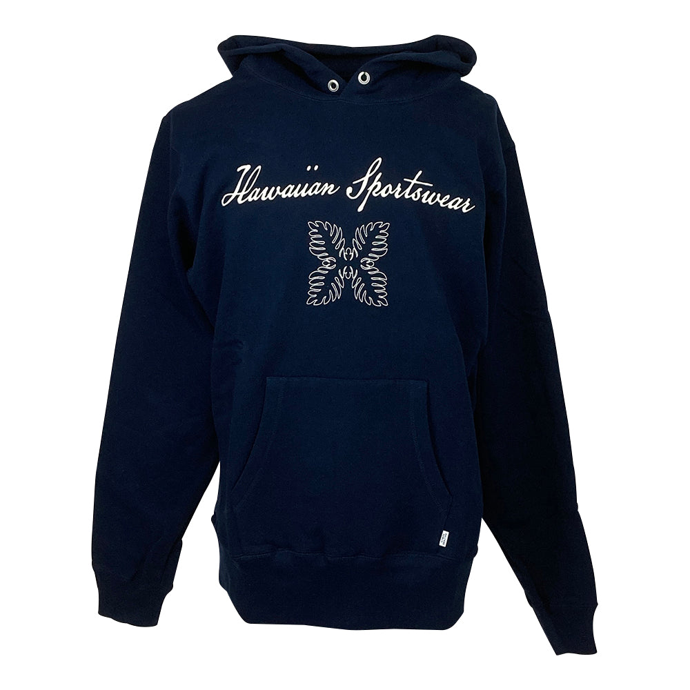 【SALVAGE PUBLIC】サルベージパブリック Pullover Hoodie(Hawaiian sportswear) ネイビー S・M・Lサイズ(SV3AW009)