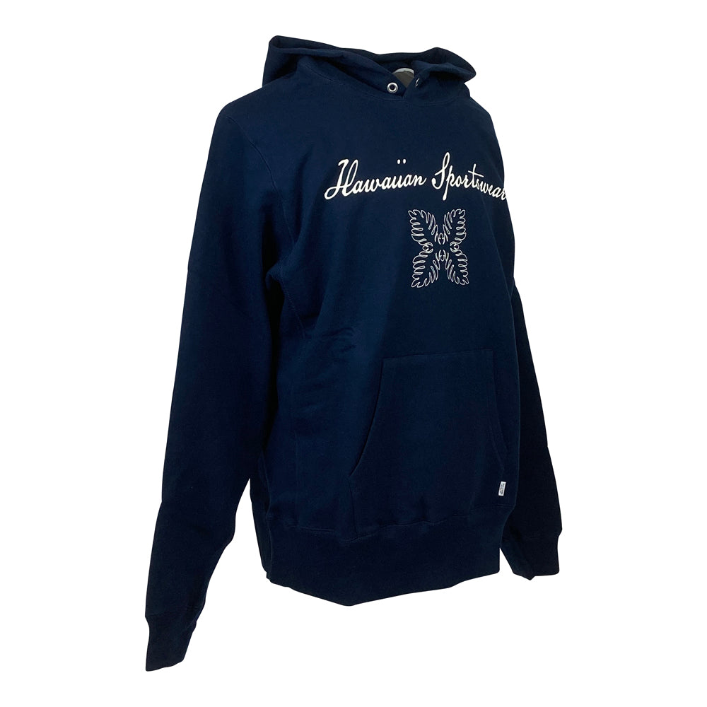 【SALVAGE PUBLIC】サルベージパブリック パブリック パーカー SALVAGE PUBLIC Pullover Hoodie(Hawaiian sportswear) ネイビー S・M・Lサイズ(SV3AW009)