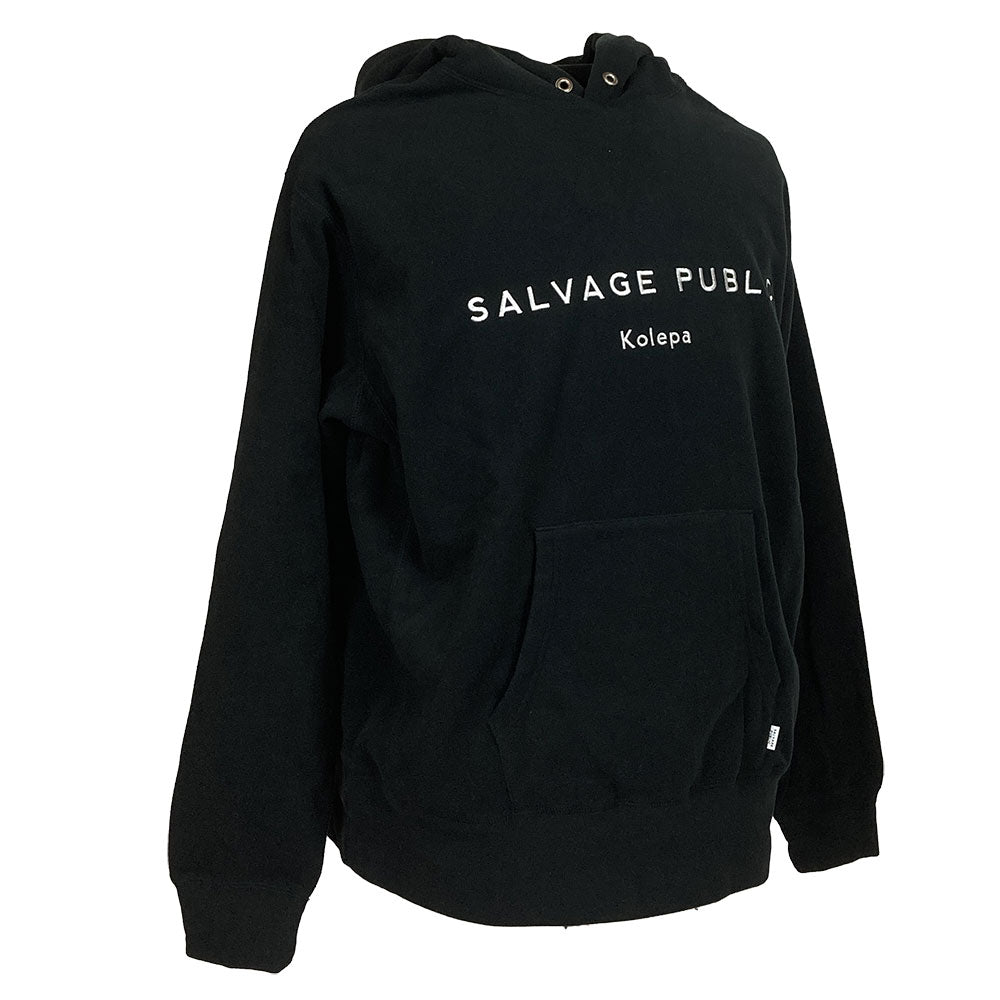 【SALVAGE PUBLIC】サルベージパブリック パブリック パーカー SALVAGE PUBLIC Pullover Hoodie(Hawaiian sportswear) ブラック Lサイズ(SVKA2010)
