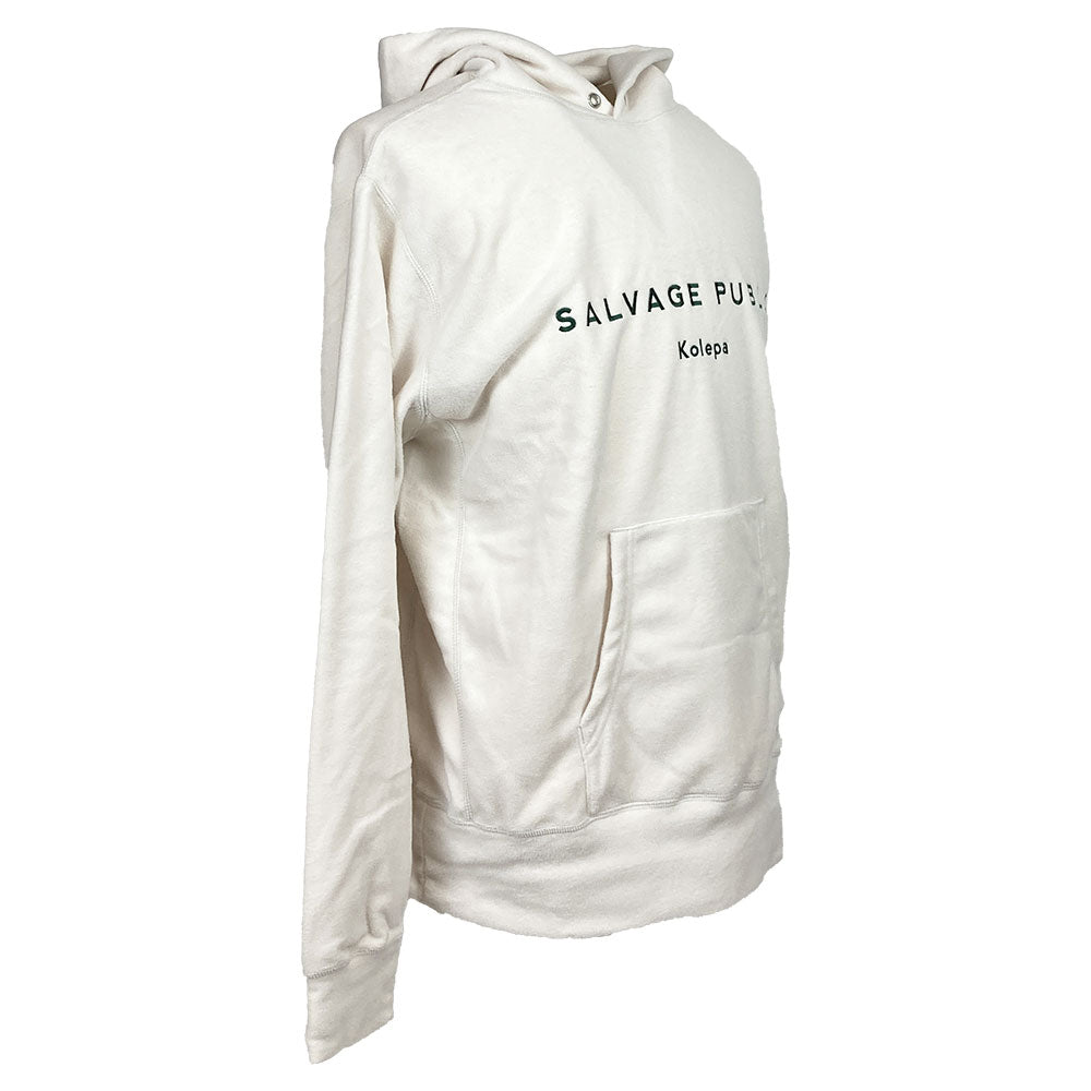 【SALVAGE PUBLIC】サルベージパブリック パブリック パーカー SALVAGE PUBLIC Pullover Hoodie(Hawaiian sportswear) オフホワイト M・Lサイズ(SVKA2010)