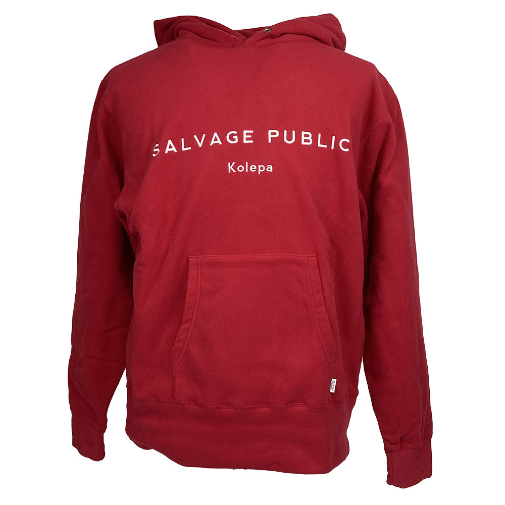 【SALVAGE PUBLIC】サルベージパブリック パブリック パーカー SALVAGE PUBLIC Pullover Hoodie(Hawaiian sportswear) レッド Mサイズ(SVKA2010)