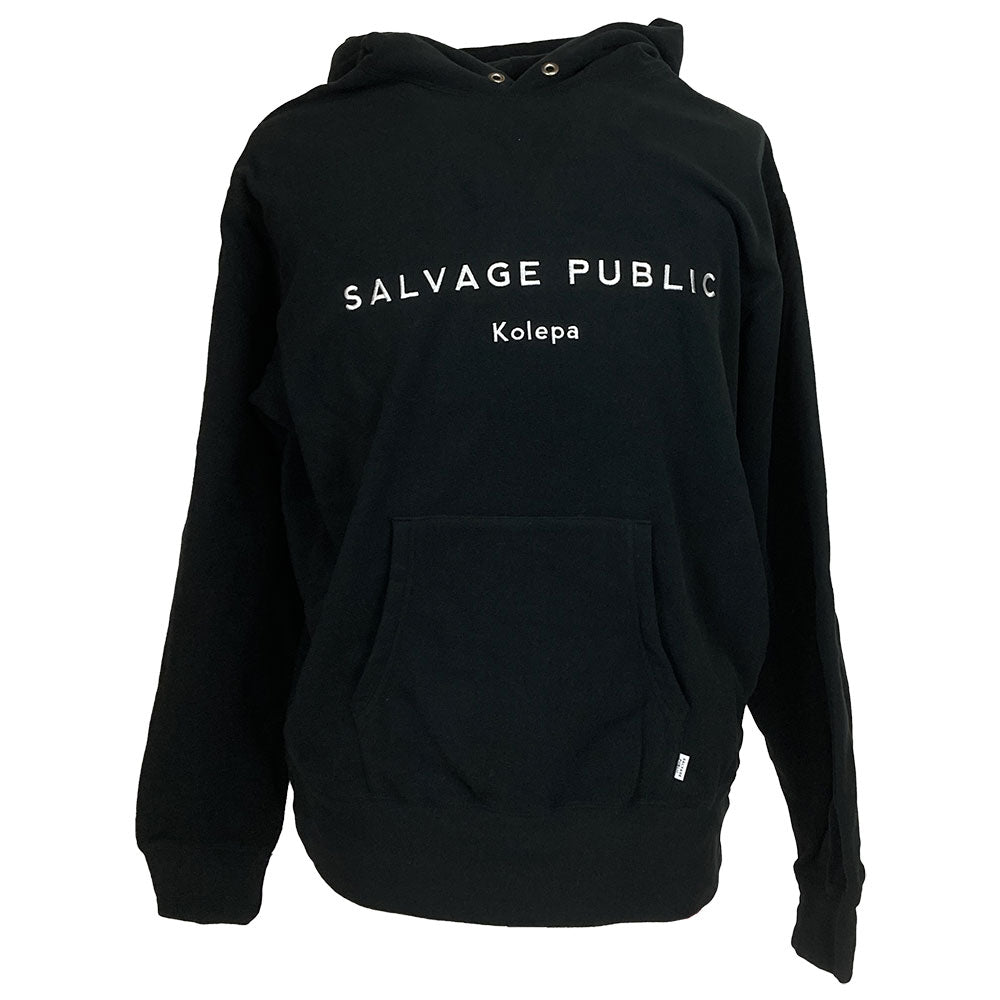【SALVAGE PUBLIC】サルベージパブリック パブリック パーカー SALVAGE PUBLIC Pullover Hoodie(Hawaiian sportswear) ブラック Lサイズ(SVKA2010)