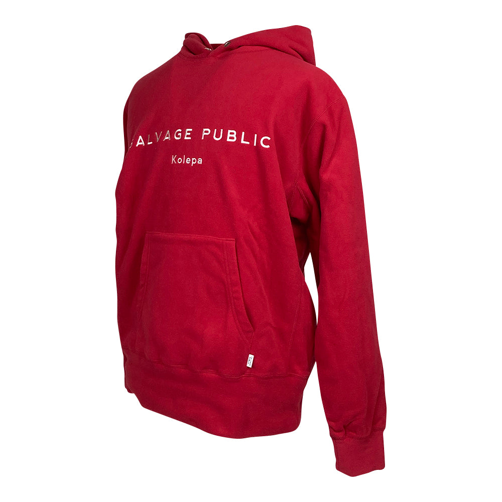 【SALVAGE PUBLIC】サルベージパブリック パブリック パーカー SALVAGE PUBLIC Pullover Hoodie(Hawaiian sportswear) レッド Mサイズ(SVKA2010)