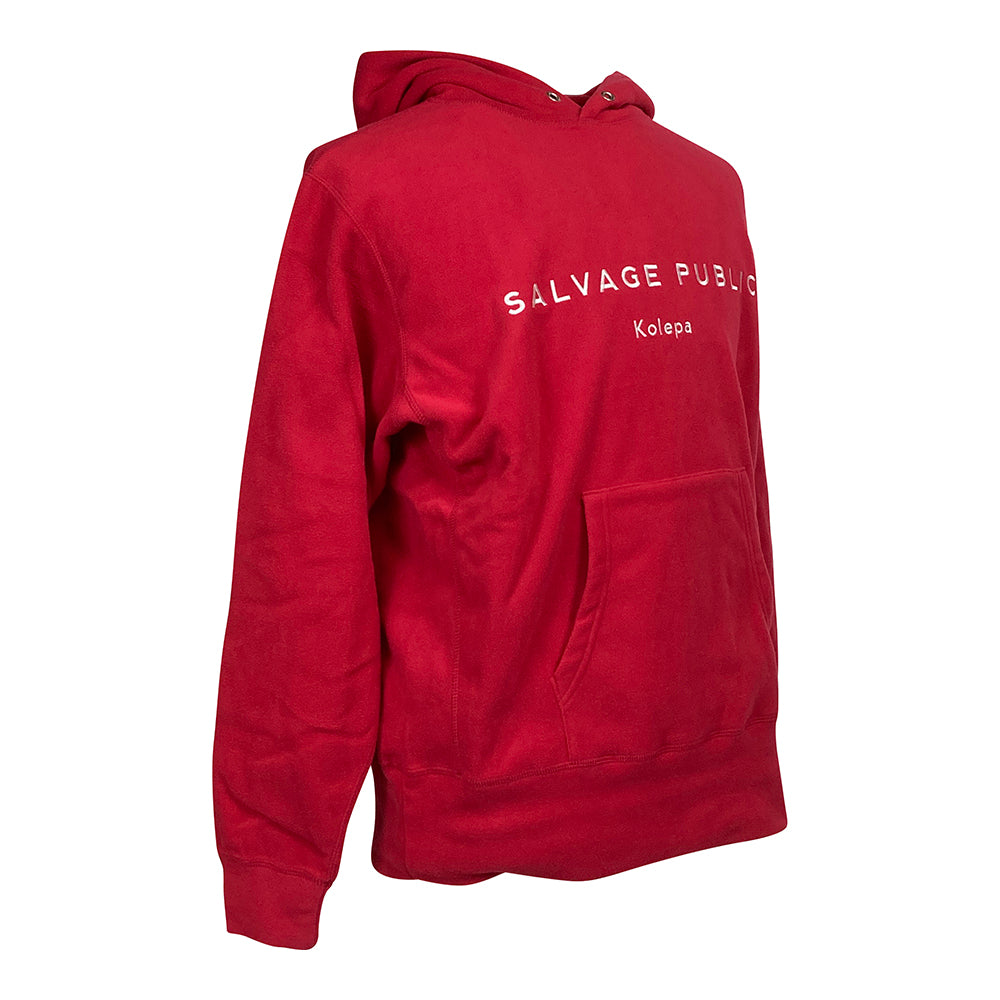 【SALVAGE PUBLIC】サルベージパブリック パブリック パーカー SALVAGE PUBLIC Pullover Hoodie(Hawaiian sportswear) レッド Mサイズ(SVKA2010)