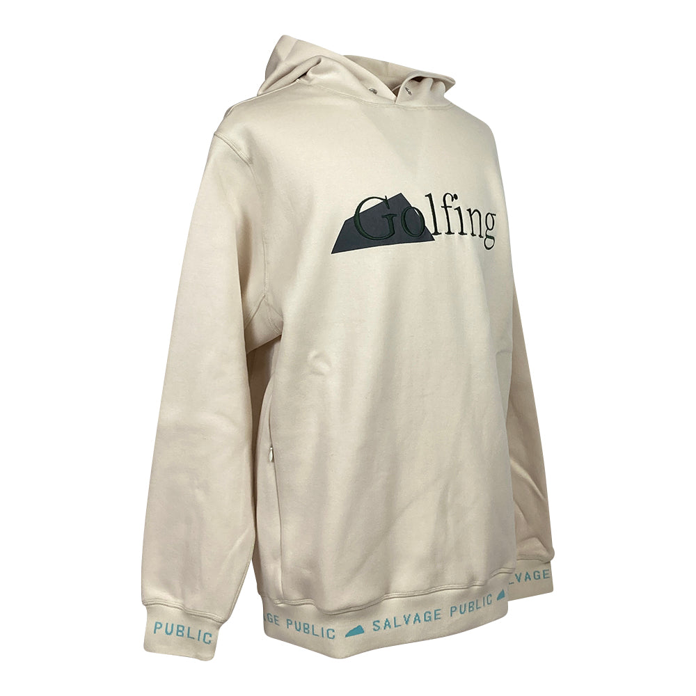 【SALVAGE PUBLIC】サルベージパブリック Olu'Olu Organic Cardboard Knit P/O パーカー マカダミア S・M・Lサイズ(SVKS3009)