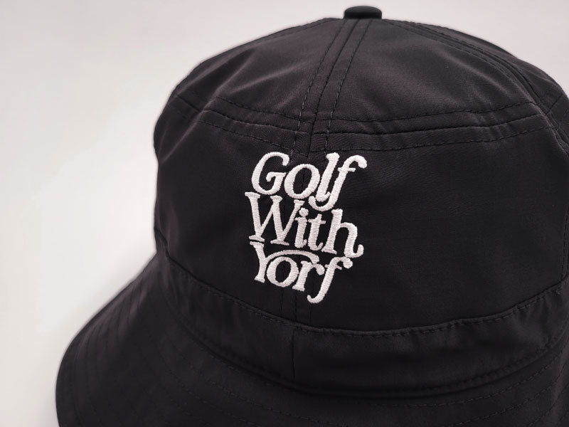 【YORF】LOGO POINT FISHING HAT ブラック(ZZYRF-1086294803)