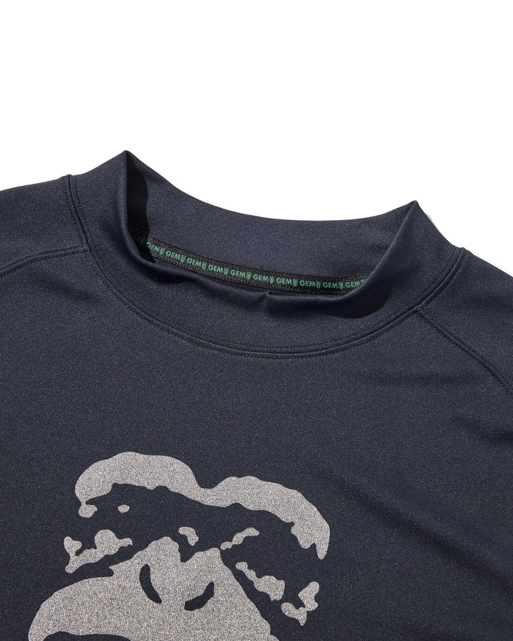 【GREEN EDGE MONKEYS】モックネック Tシャツ ブラック(ZZGEM-40363002)