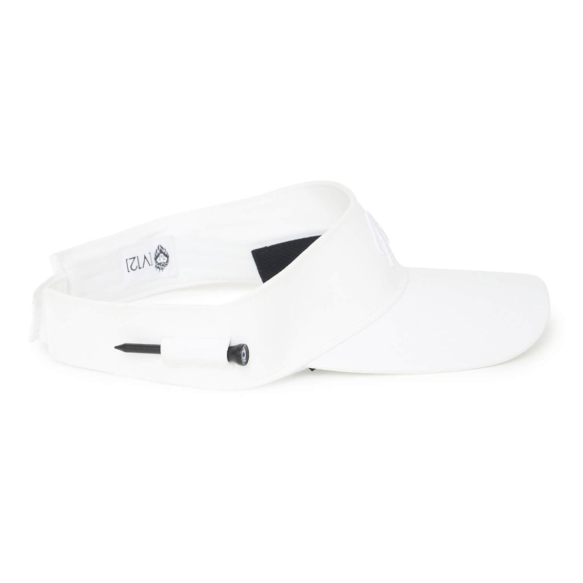 【V12】HIDE HC VISOR サンバイザー WHITE(ZZV12-V122620CP05)