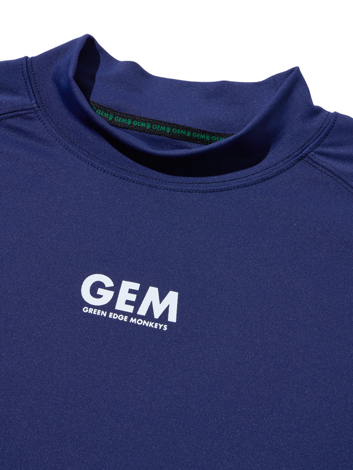 【GREEN EDGE MONKEYS】モックネック長袖バックプリント ネイビー(ZZGEM-50363001)