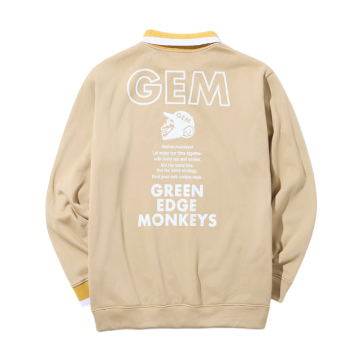【GREEN EDGE MONKEYS】アシメトリーニット襟 ベージュ(ZZGEM-50363003)
