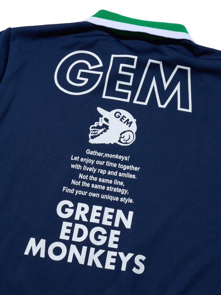 【GREEN EDGE MONKEYS】アシメトリーニット襟 ネイビー(ZZGEM-50363003)