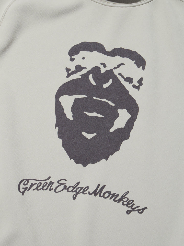 【GREEN EDGE MONKEYS】ダブルニット モックネック ベージュ(ZZGEM-50363007)