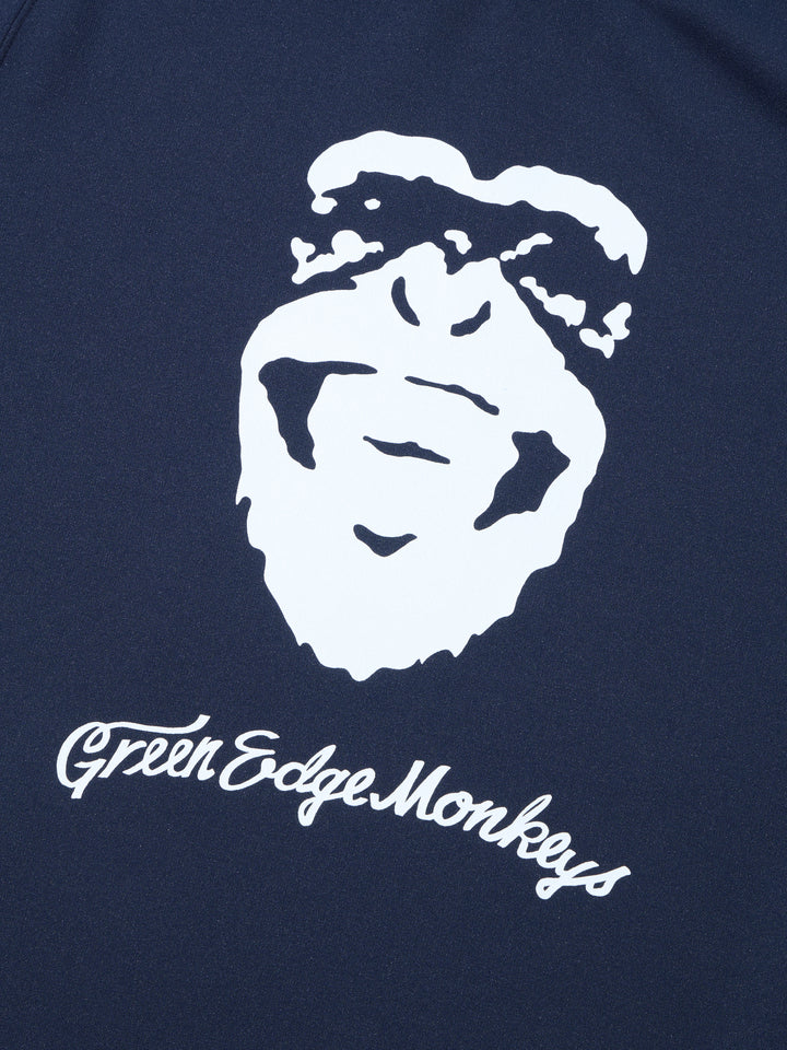 【GREEN EDGE MONKEYS】ダブルニット モックネック ブラック(ZZGEM-50363007)