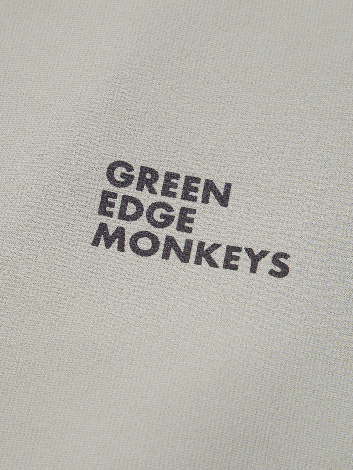 【GREEN EDGE MONKEYS】フードパーカーバックロゴプリント ベージュ(ZZGEM-50363008)
