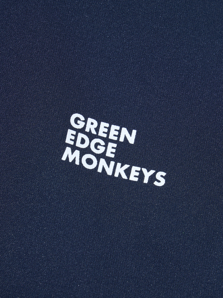 【GREEN EDGE MONKEYS】フードパーカーバックロゴプリント ブラック(ZZGEM-50363008)