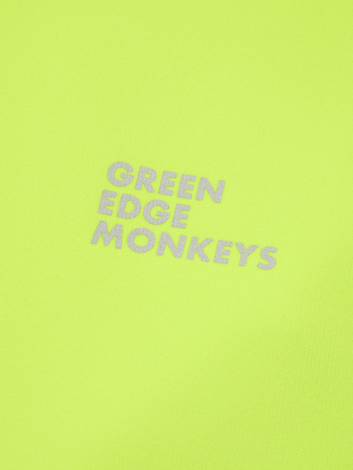 【GREEN EDGE MONKEYS】フードパーカーバックロゴプリント イエロー(ZZGEM-50363008)