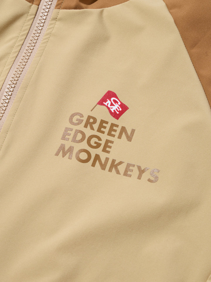 【GREEN EDGE MONKEYS】ブルゾン バックプリント ベージュ(ZZGEM-50364001)