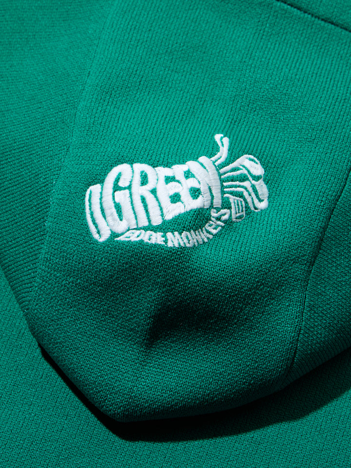 【GREEN EDGE MONKEYS】起毛ニットパーカー グリーン(ZZGEM-60363010)