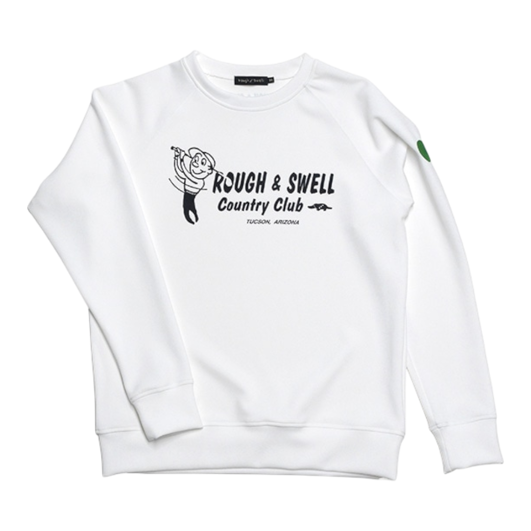 【rough&swell】COUNTRY CLUB SWEAT WHITE(ROU-RSM25201)