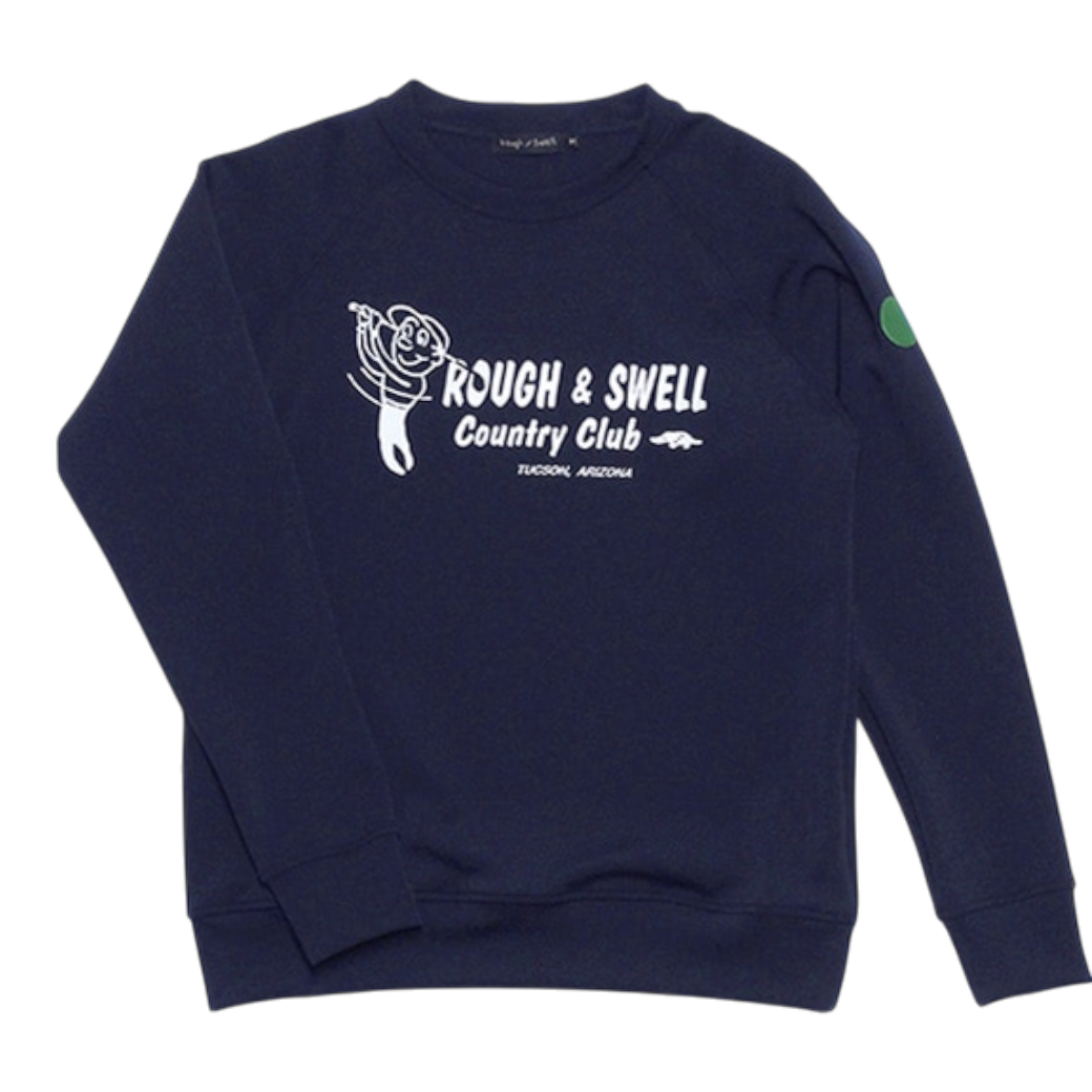 【rough&swell】COUNTRY CLUB SWEAT NAVY(ROU-RSM25201)
