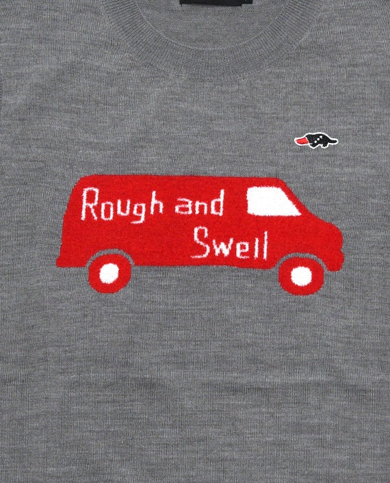 rough&swell RED BUS VEST GRAY