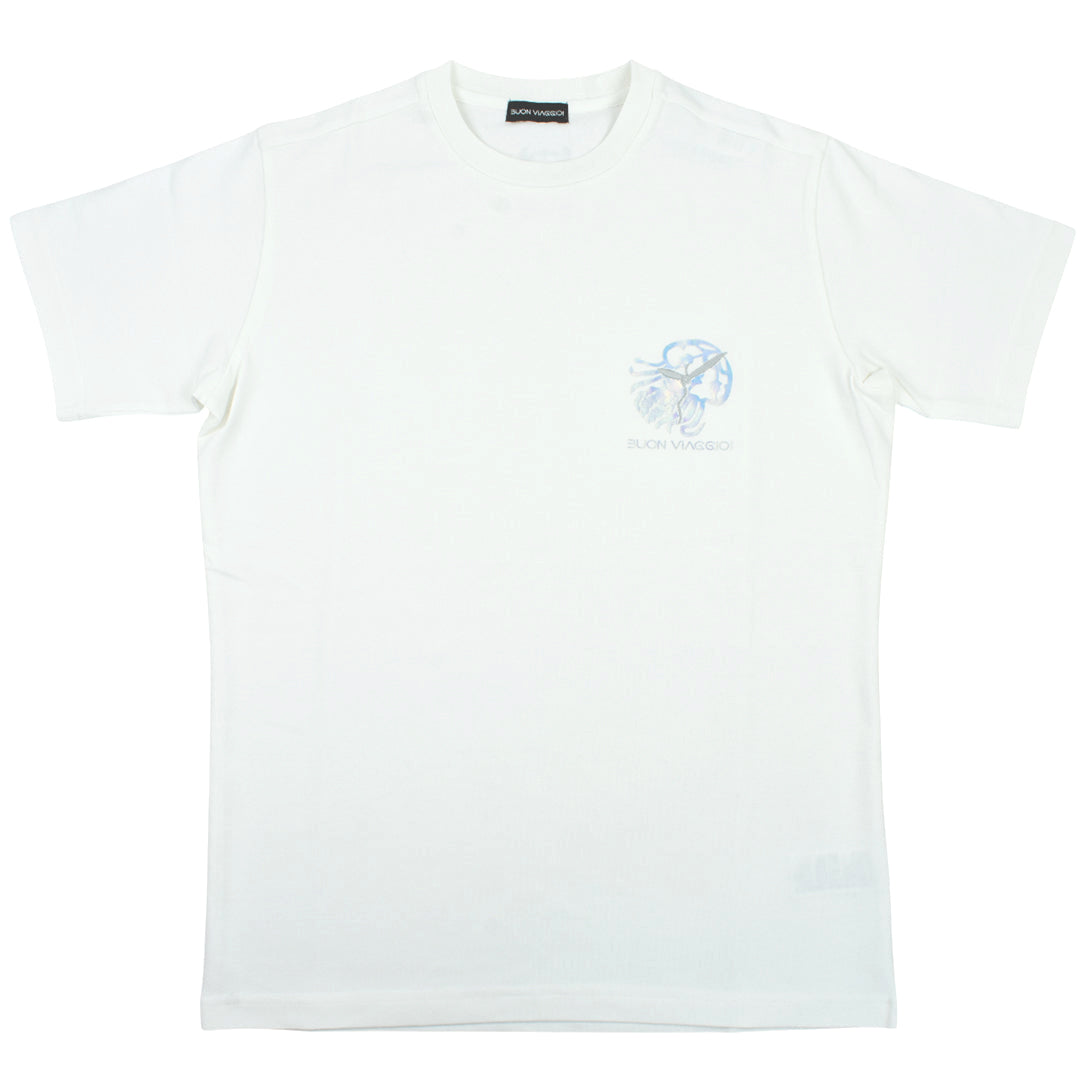 【BUON VIAGGIO】ボーンビアッジョ 半袖Tシャツ WHITE (BOV-BV02M)