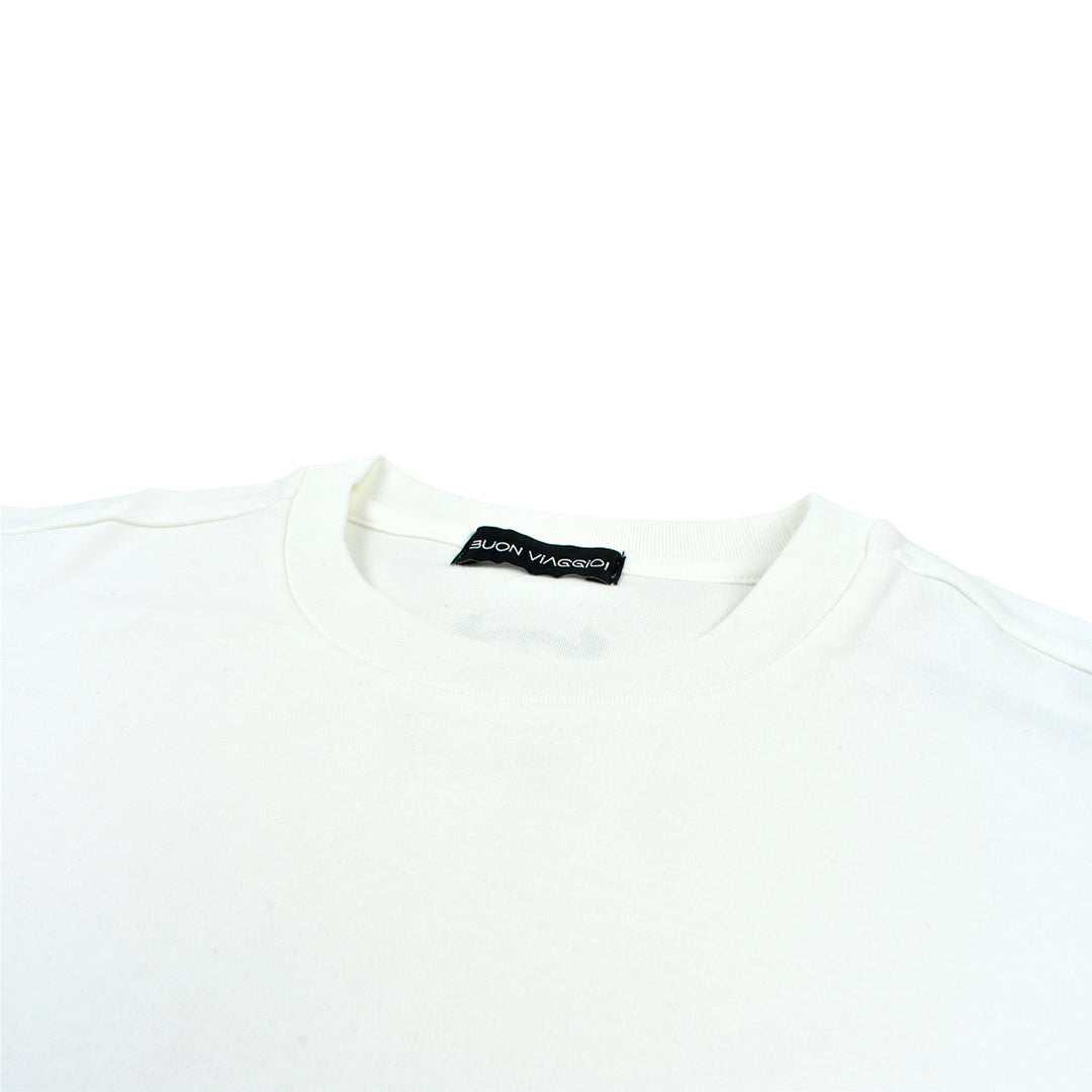 【BUON VIAGGIO】2025ss 본비아지오 반소매 T셔츠 WHITE (BOV-BV02-WHITE)