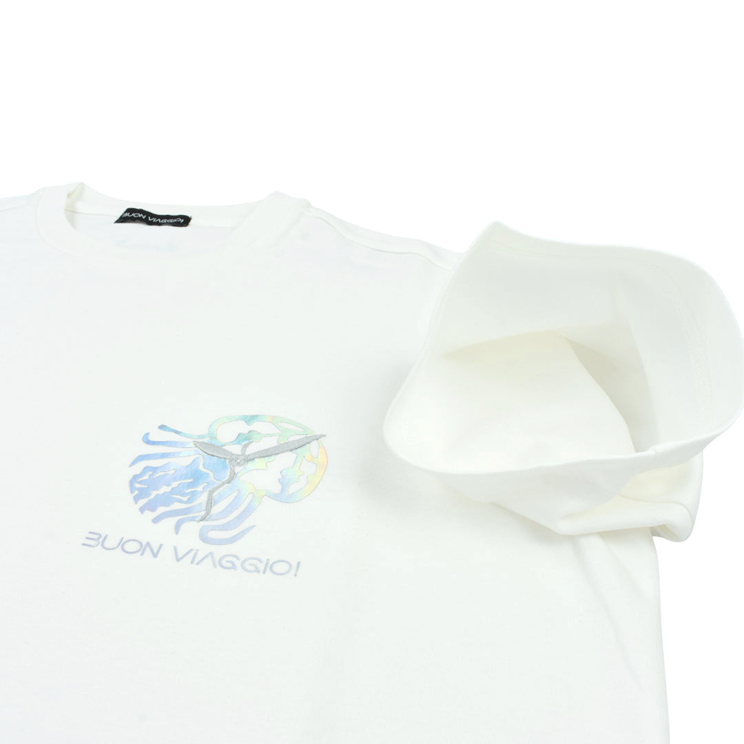 【BUON VIAGGIO】2025ss 본비아지오 반소매 T셔츠 WHITE (BOV-BV02-WHITE)