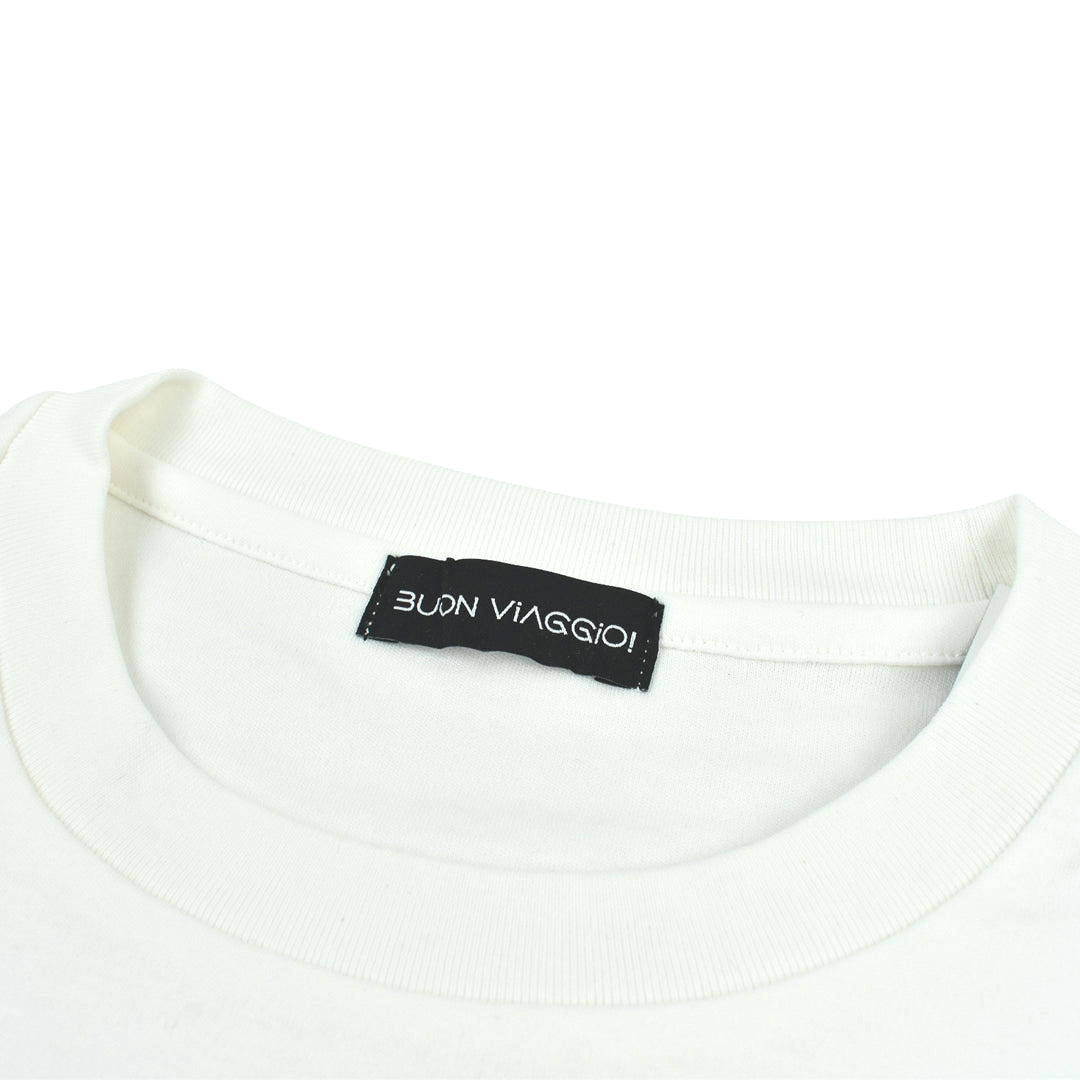 【BUON VIAGGIO】2025ss 본비아지오 반소매 T셔츠 WHITE(BOV-BV03-WHITE)