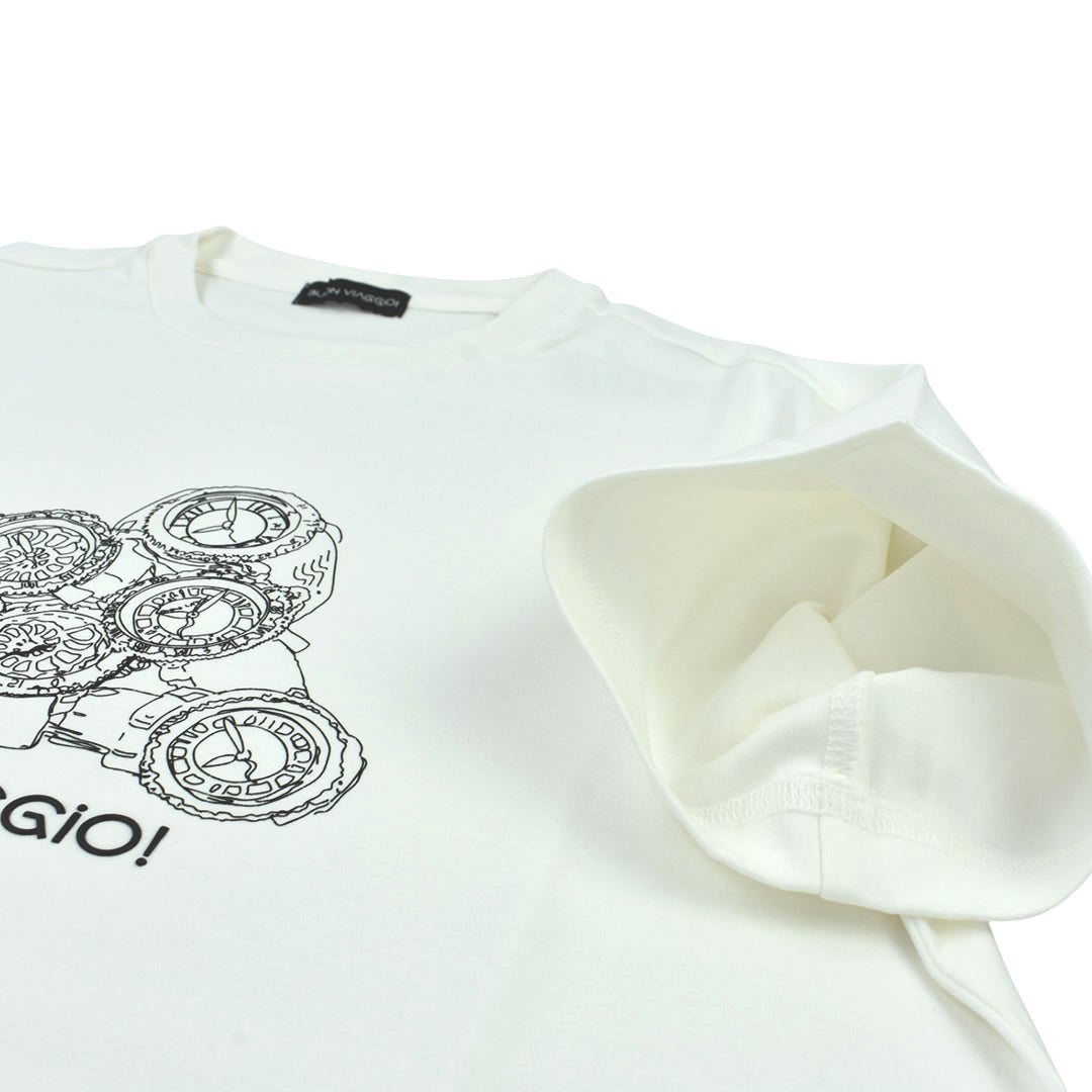 【BUON VIAGGIO】2025ss 본비아지오 반소매 T셔츠 WHITE(BOV-BV03-WHITE)