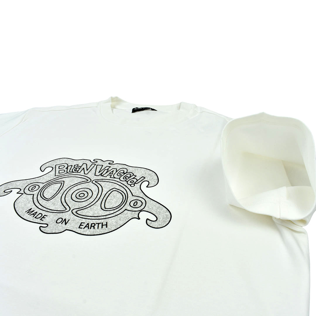 【BUON VIAGGIO】ボーンビアッジョ 半袖Tシャツ WHITE (BOV-BV04)