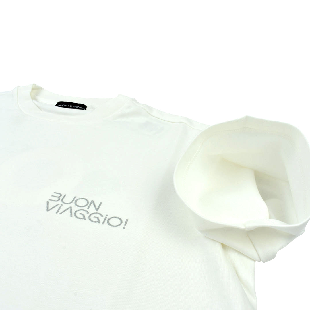 【BUON VIAGGIO】2025ss 본비아지오 반소매 T셔츠 WHITE (BOV-BV05-WHITE)