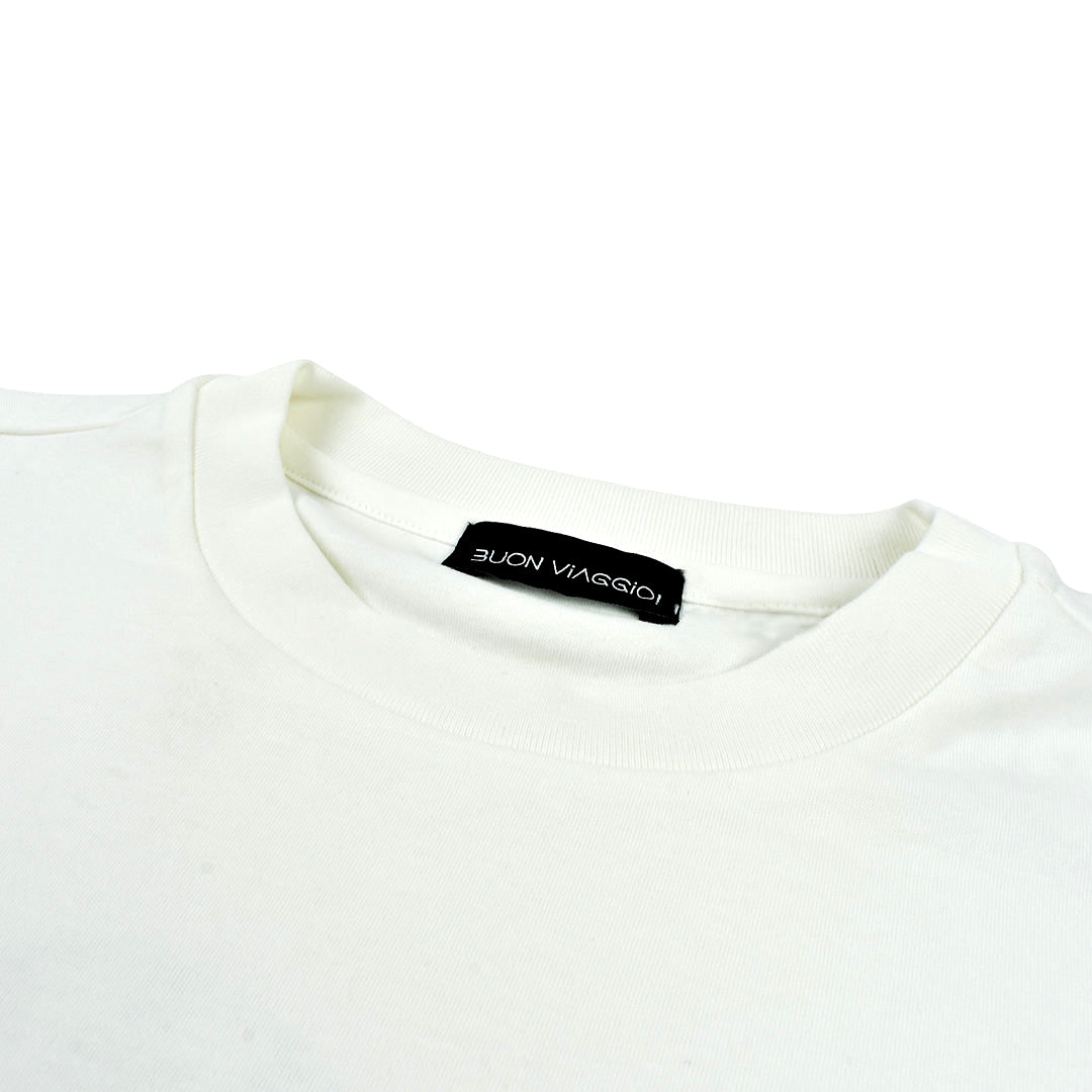 【BUON VIAGGIO】2025ss 본비아지오 반소매 T셔츠 WHITE (BOV-BV05-WHITE)