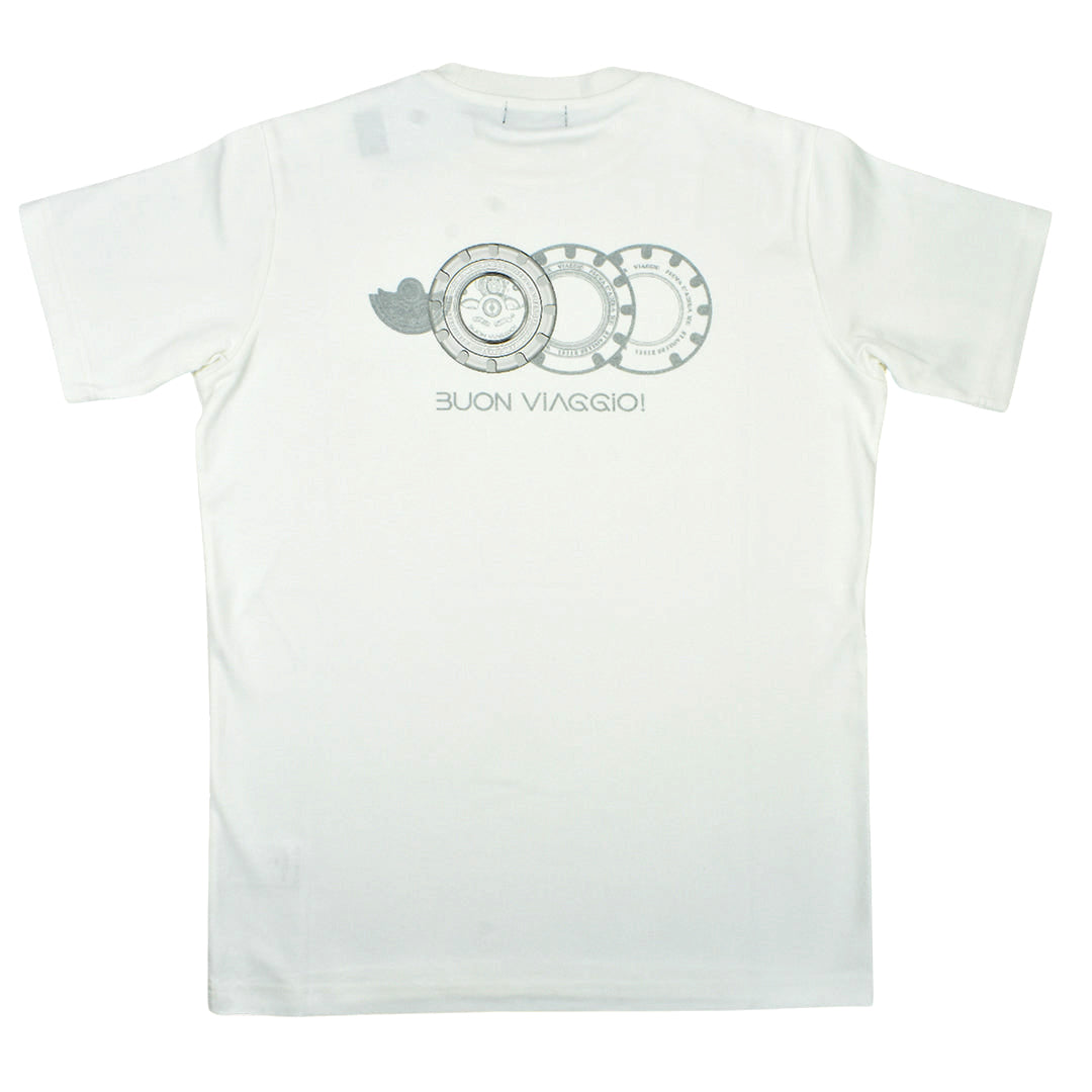 【BUON VIAGGIO】ボーンビアッジョ 半袖Tシャツ WHITE (BOV-BV05)