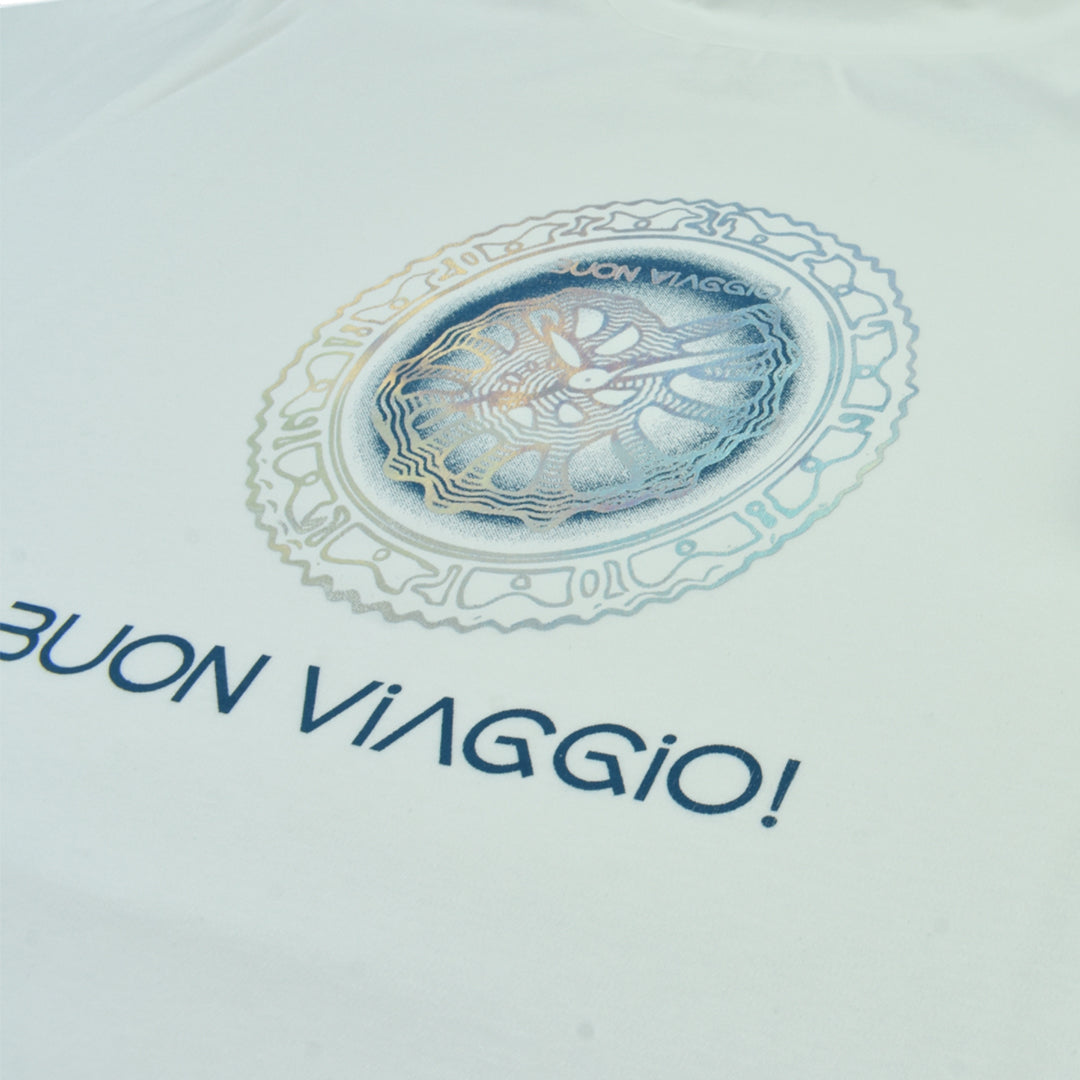 【BUON VIAGGIO】2025ss ボーンビアッジョ 半袖モックシャツ WHITE (BOV-BV01M-WHITE)