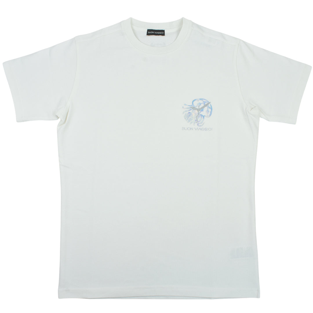 【BUON VIAGGIO】2025ss ボーンビアッジョ 半袖Tシャツ WHITE (BV-02-WHITE)