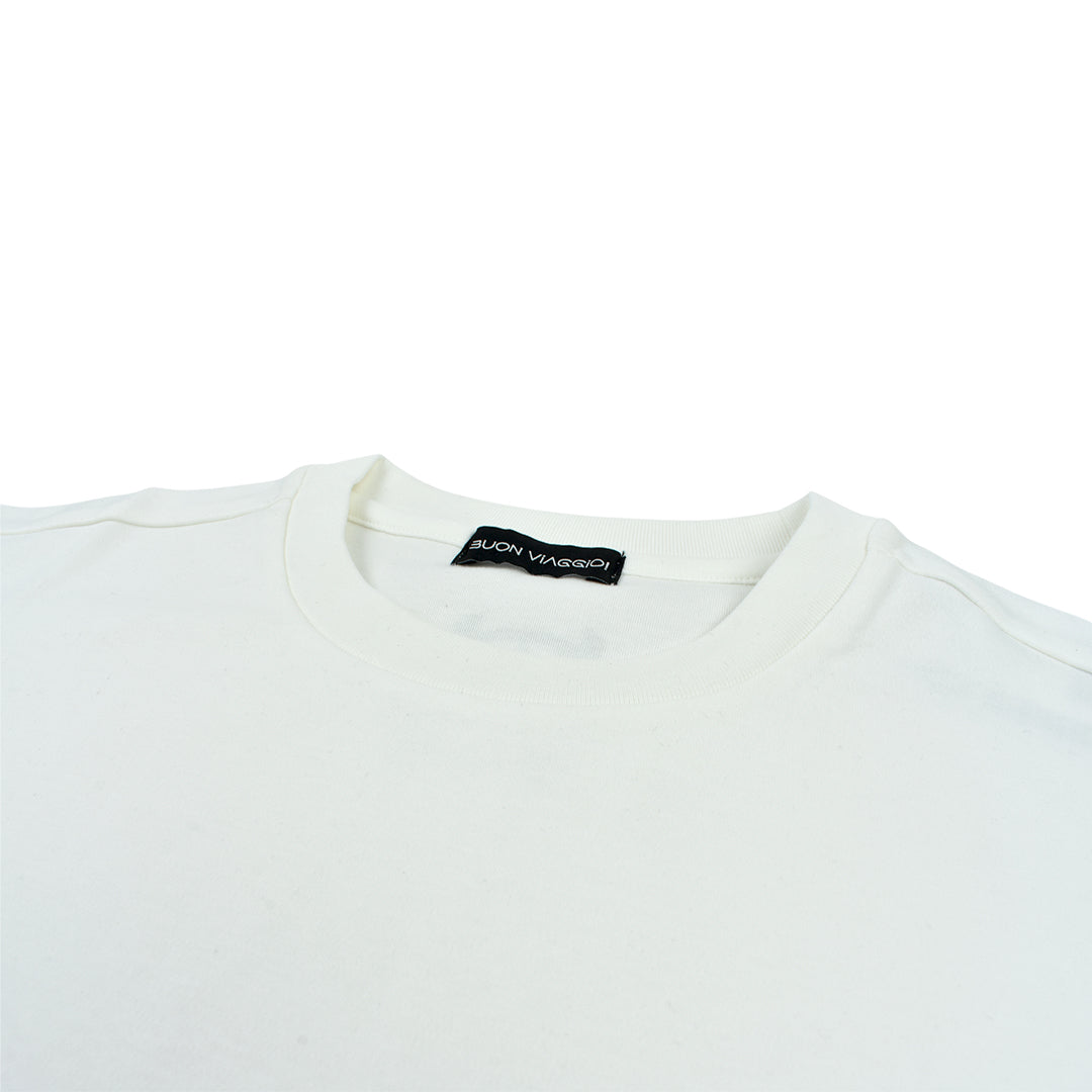 【BUON VIAGGIO】2025ss ボーンビアッジョ 半袖Tシャツ WHITE (BV-02-WHITE)