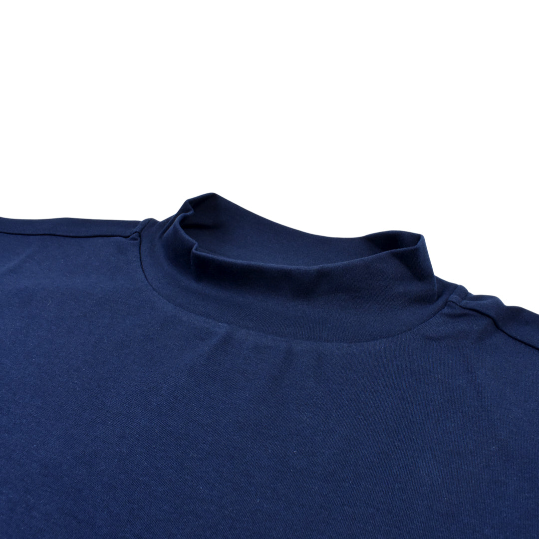 【BUON VIAGGIO】2025ss ボーンビアッジョ 半袖モックシャツ NAVY (BOV-BV02M-NAVY)