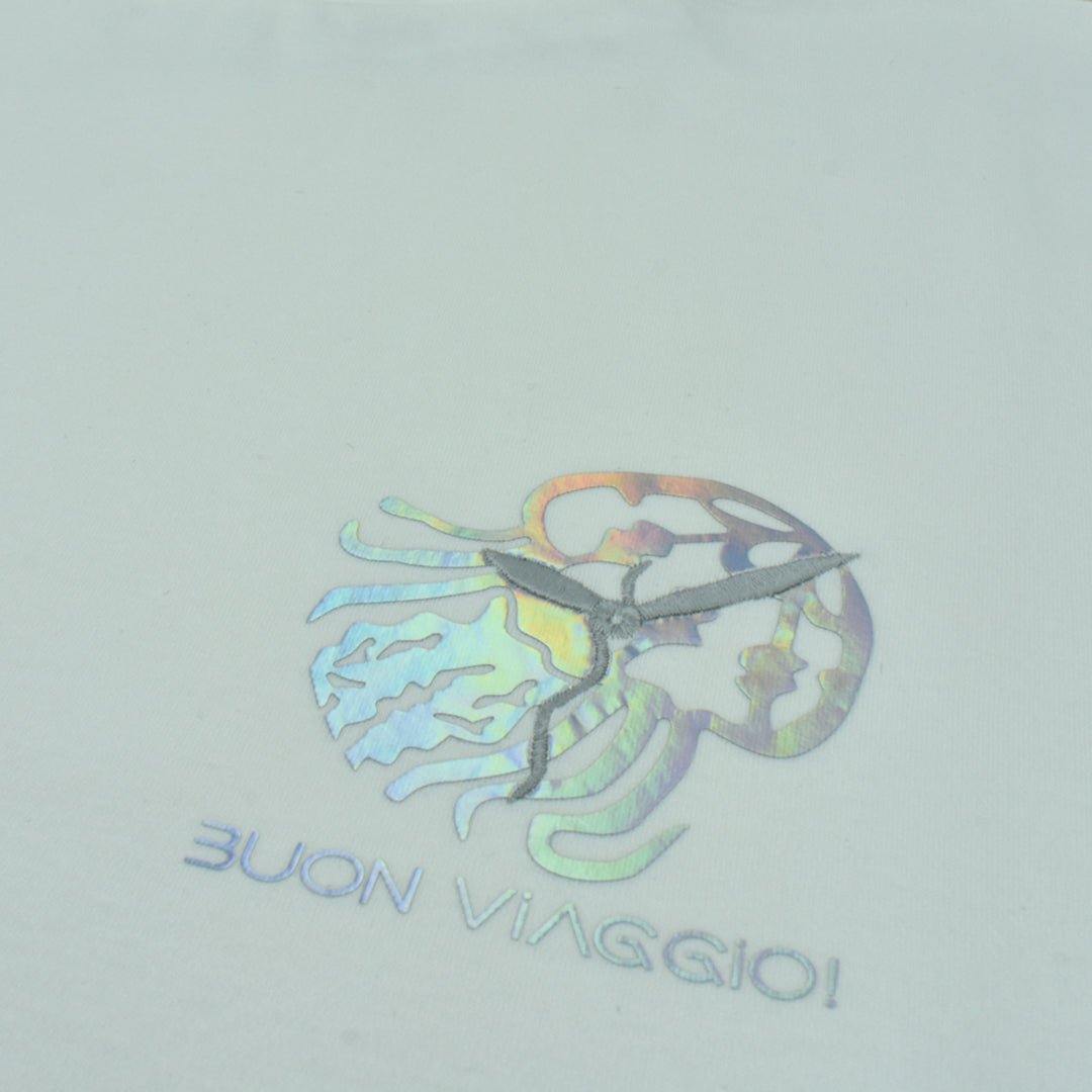 【BUON VIAGGIO】2025ss ボーンビアッジョ 半袖モックシャツ WHITE (BOV-BV02M-WHITE)