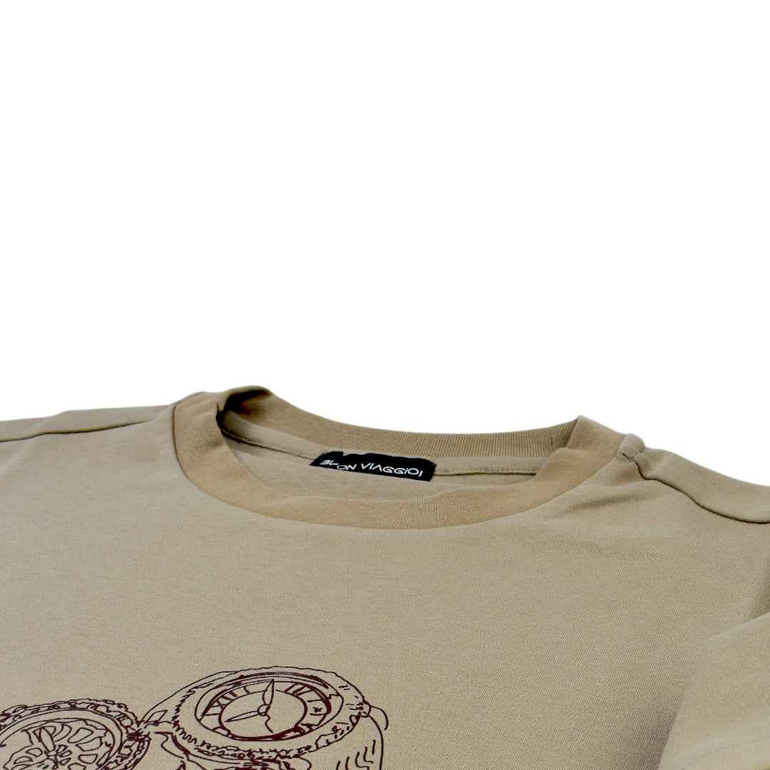 【BUON VIAGGIO】2025ss ボーンビアッジョ 半袖Tシャツ MOCA(BV-03-MOCA)