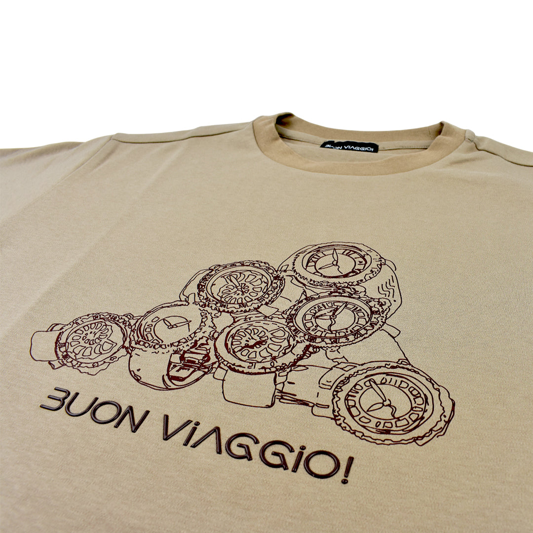 【BUON VIAGGIO】2025ss ボーンビアッジョ 半袖Tシャツ MOCA(BV-03-MOCA)